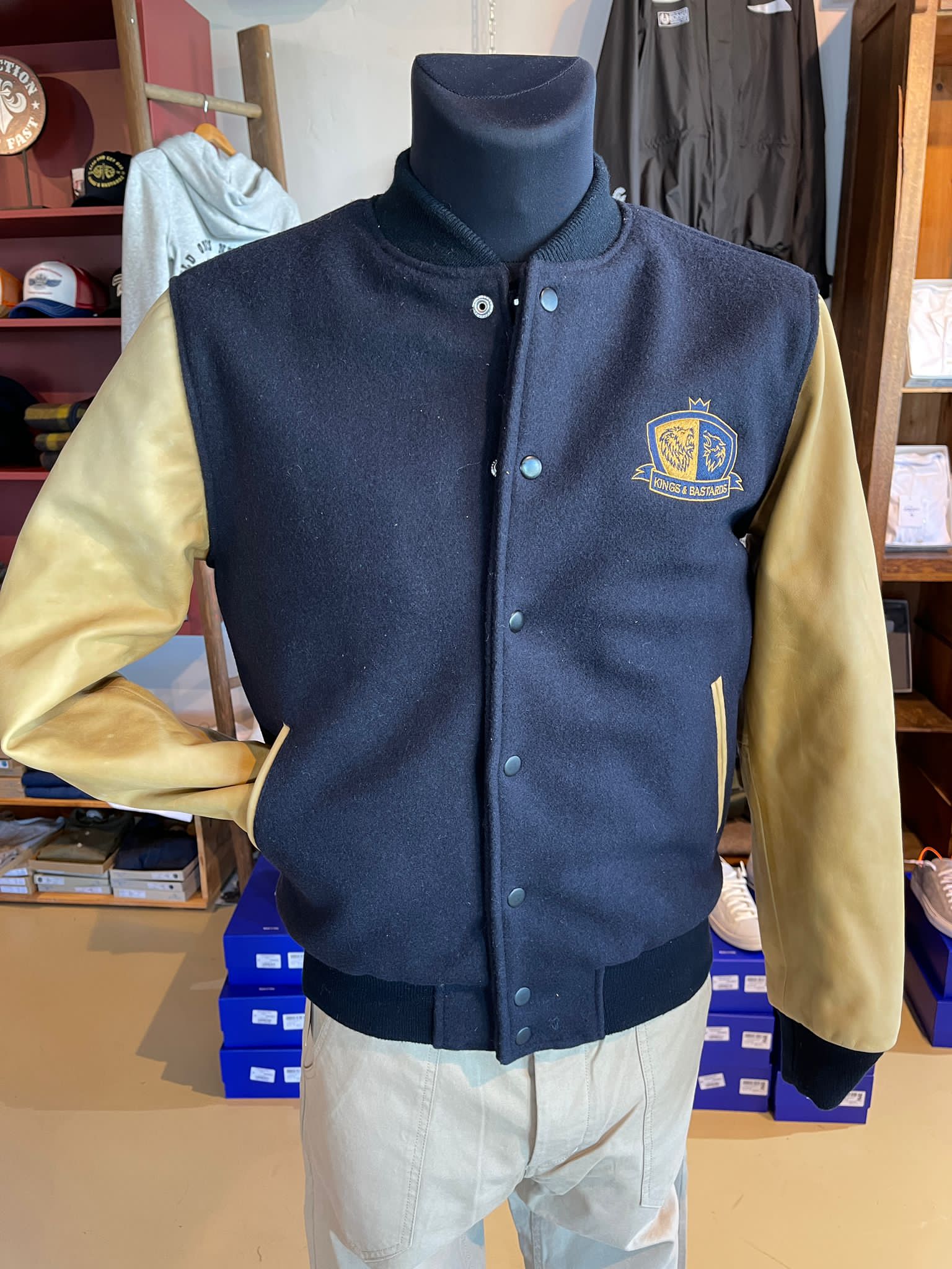 Collegejacke - Schott und Kings & Bastards (Limited!) – Bild 3