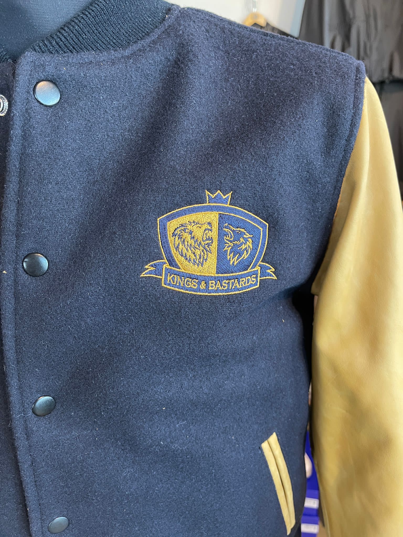 Collegejacke - Schott und Kings & Bastards (Limited!) – Bild 2