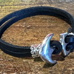 Armband Leder Schwarz