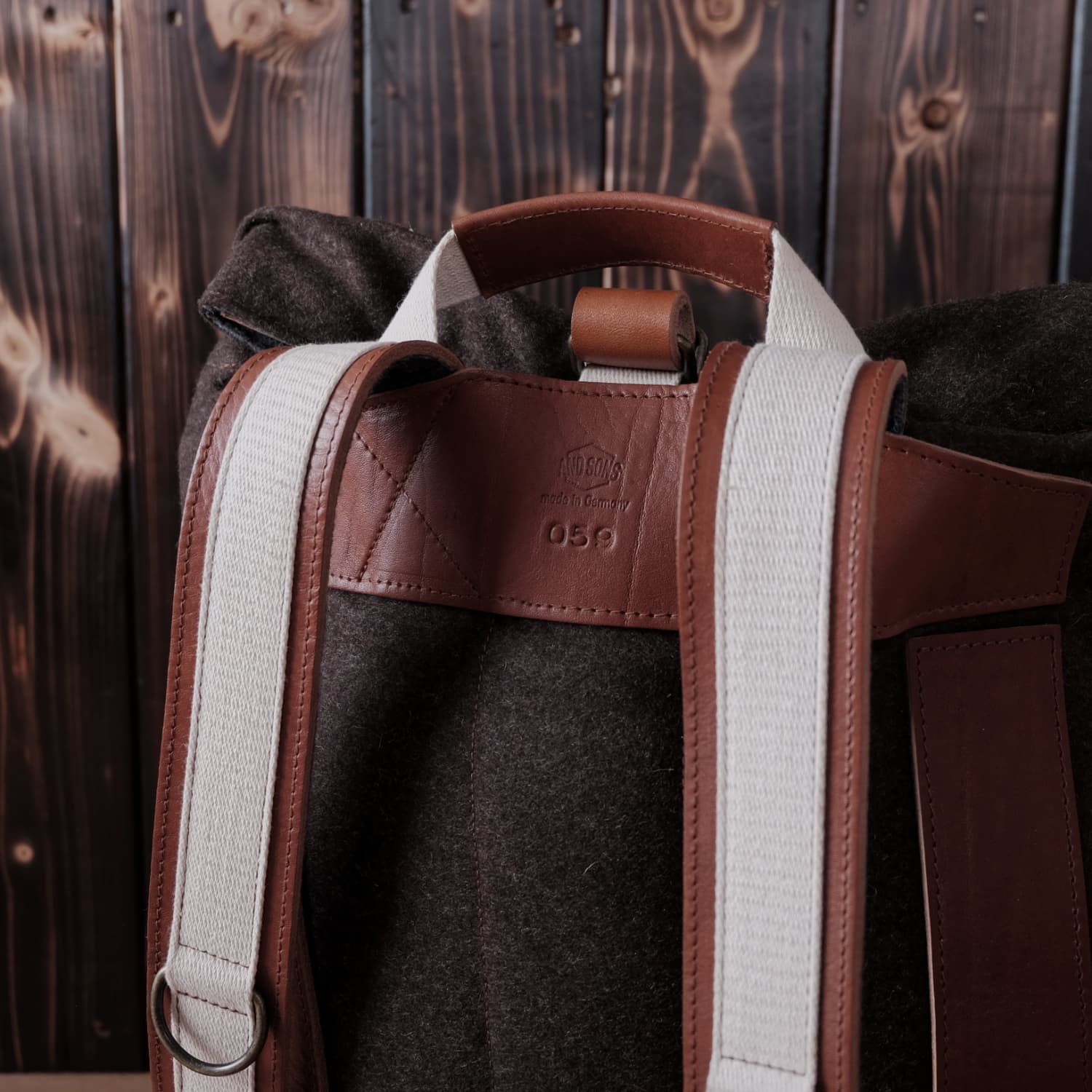 Rucksack Rolltop (Loden) – Bild 4