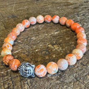 Armband Orange (Perlen 8 mm)