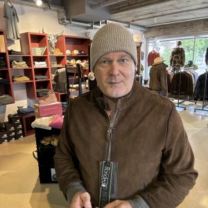 Lederjacke (Bonded Braun)