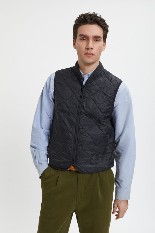 Baracuta Weste Quilted (Black)