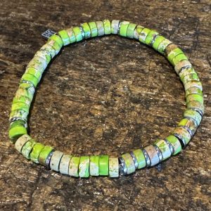 Armband Grün (Perlenscheiben 5mm)