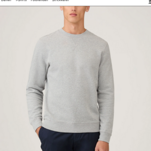 Sunspel Sweatshirt (Grey Melange)
